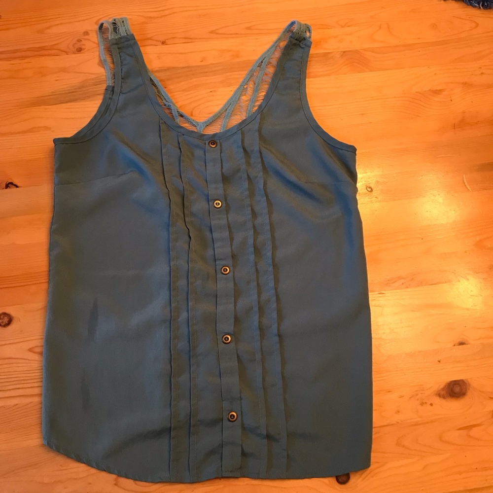 LUSH blue tank top